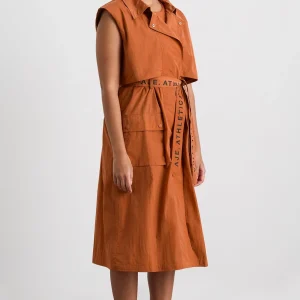 Shop Aje ATHLETICA Longline Belted Vest 703 Copper Orange