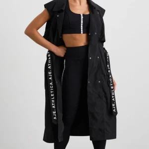 Cheap Aje ATHLETICA Longline Belted Vest 703 Black