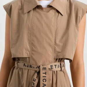 Online Aje ATHLETICA Longline Belted Vest 703 Natural Tan