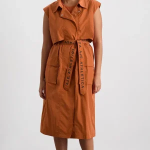 Shop Aje ATHLETICA Longline Belted Vest 703 Copper Orange