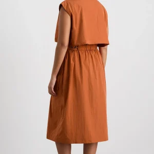 Shop Aje ATHLETICA Longline Belted Vest 703 Copper Orange