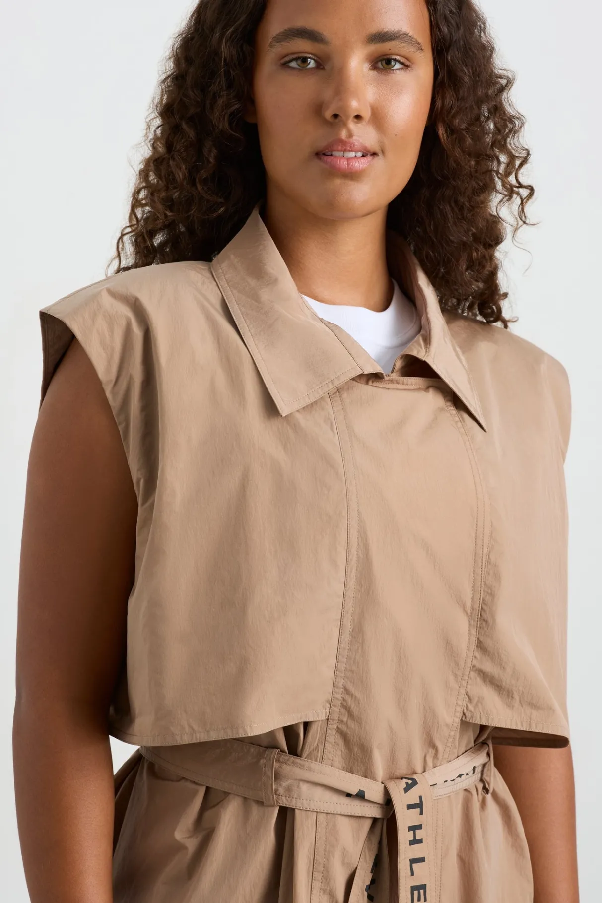 longline_belted_vest__9.webp Online Aje ATHLETICA Longline Belted Vest 703 Natural Tan
