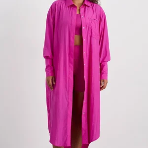 Sale Aje ATHLETICA Longline Oversized Shirt 441 Power Pink