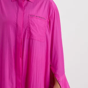 Sale Aje ATHLETICA Longline Oversized Shirt 441 Power Pink
