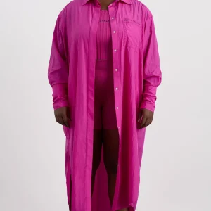 Sale Aje ATHLETICA Longline Oversized Shirt 441 Power Pink