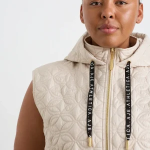 Outlet Aje ATHLETICA Longline Sleeveless Jacket 703 Moonstone Grey