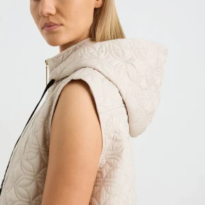 Outlet Aje ATHLETICA Longline Sleeveless Jacket 703 Moonstone Grey