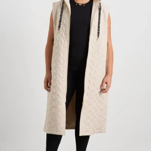 Outlet Aje ATHLETICA Longline Sleeveless Jacket 703 Moonstone Grey