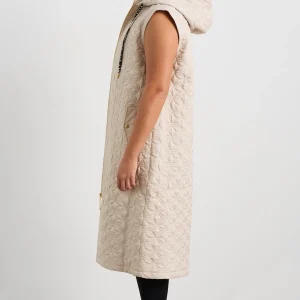 Outlet Aje ATHLETICA Longline Sleeveless Jacket 703 Moonstone Grey