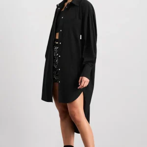 Outlet Aje ATHLETICA Longline Windbreaker Shirt 438 Black