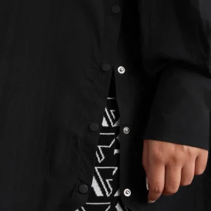 Outlet Aje ATHLETICA Longline Windbreaker Shirt 438 Black