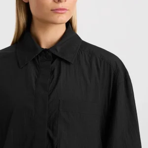 Outlet Aje ATHLETICA Longline Windbreaker Shirt 438 Black
