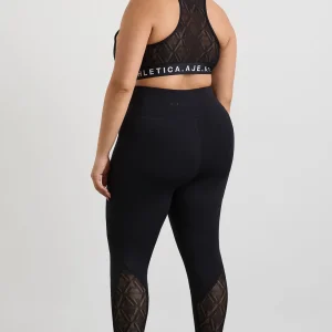 Online Aje ATHLETICA Mesh Back Sports Bra 375 Black/White Logo
