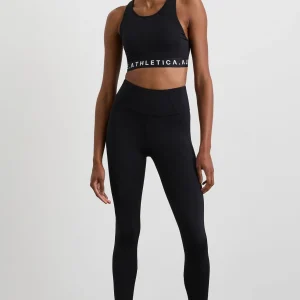 Online Aje ATHLETICA Mesh Back Sports Bra 375 Black/White Logo