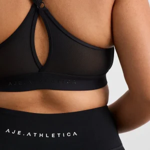 Fashion Aje ATHLETICA Mesh Back Sports Bra 338 Black