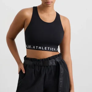 Online Aje ATHLETICA Mesh Back Sports Bra 375 Black/White Logo