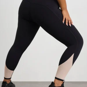 Discount Aje ATHLETICA Mesh Inset 7/8 Legging 228 Black Light Blush
