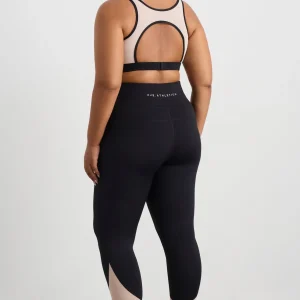 Discount Aje ATHLETICA Mesh Inset 7/8 Legging 228 Black Light Blush