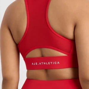 Shop Aje ATHLETICA Mesh Racer Back Bra 304 Passionate Red