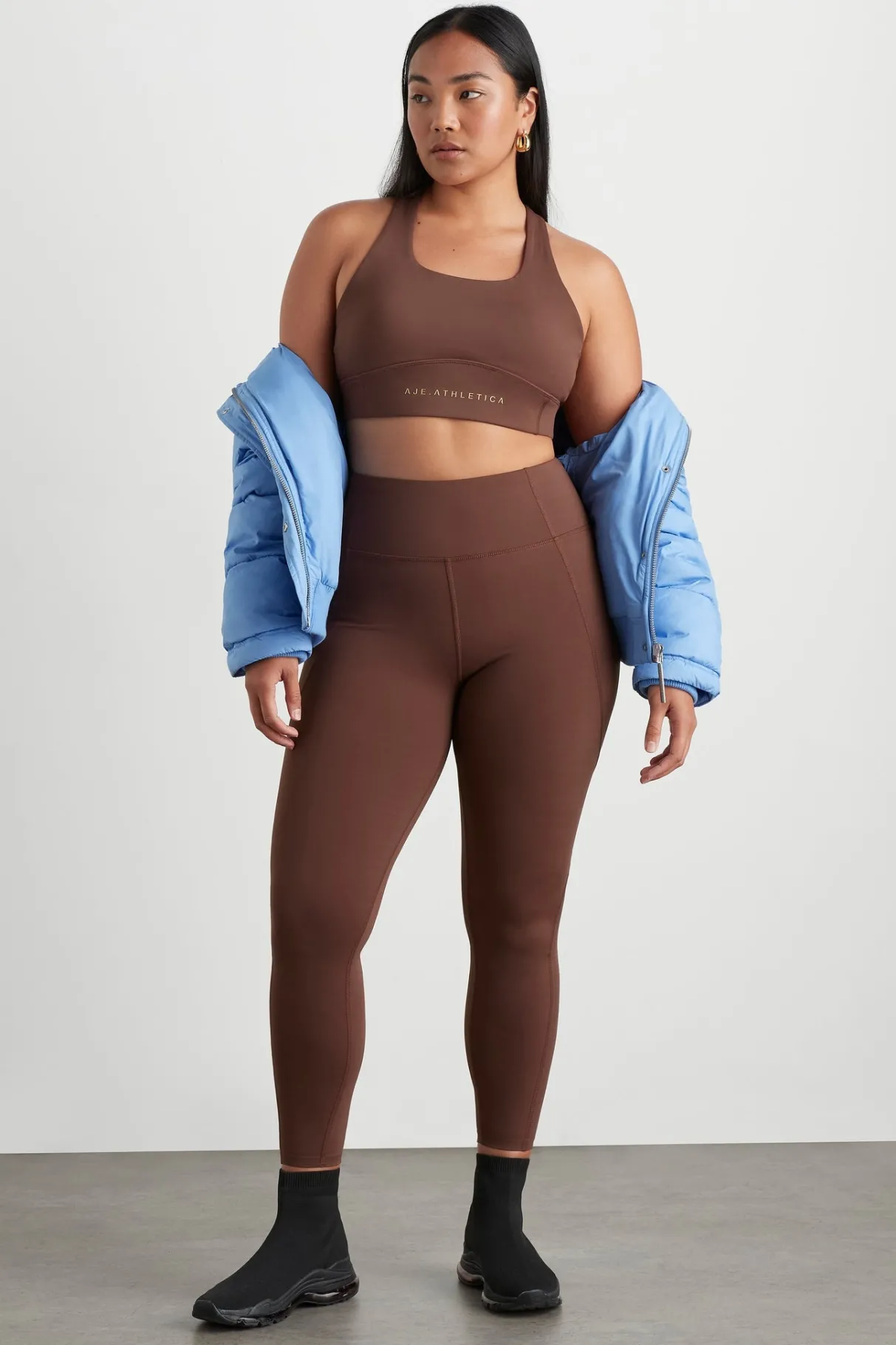 mesh_racer_back_sports_bra__11.webp Sale Aje ATHLETICA Mesh Racer Back Sports Bra 338 Dark Chocolate
