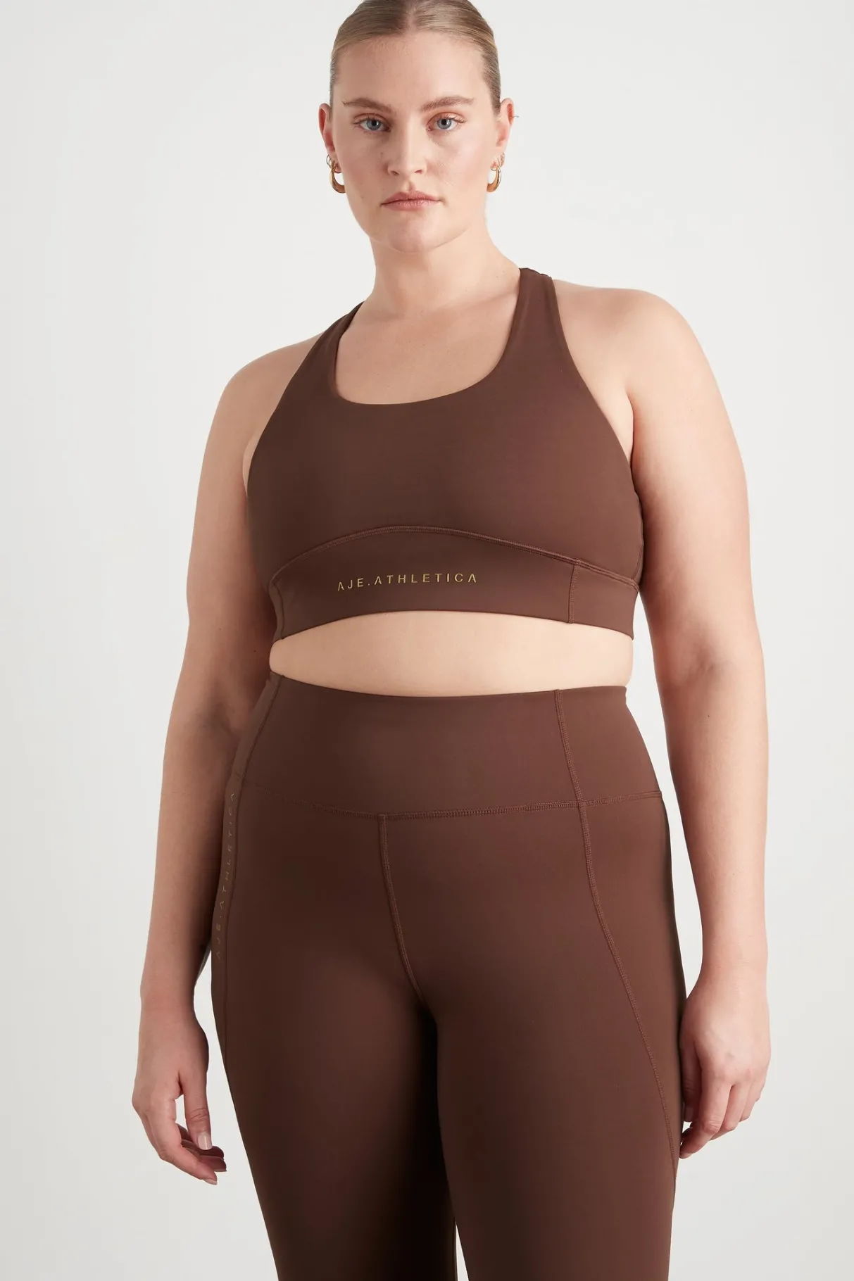 mesh_racer_back_sports_bra__12.webp Sale Aje ATHLETICA Mesh Racer Back Sports Bra 338 Dark Chocolate