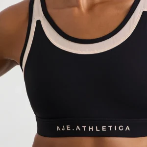 Cheap Aje ATHLETICA Mesh Racer Bra 365 Black Light Blush