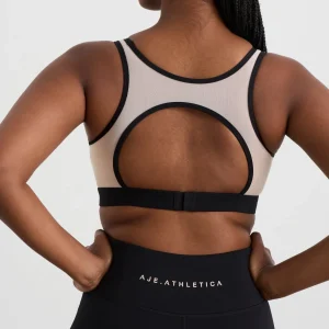 Cheap Aje ATHLETICA Mesh Racer Bra 365 Black Light Blush