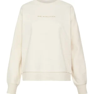 Online Aje ATHLETICA Metallic Signature Logo Crew Jumper 401 Light Ivory