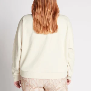 Online Aje ATHLETICA Metallic Signature Logo Crew Jumper 401 Light Ivory