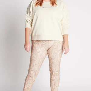 Online Aje ATHLETICA Metallic Signature Logo Crew Jumper 401 Light Ivory