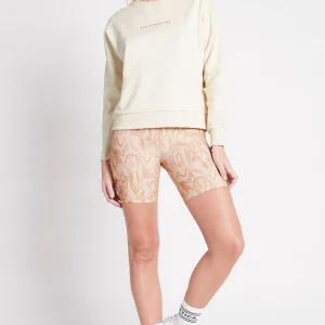 Online Aje ATHLETICA Metallic Signature Logo Crew Jumper 401 Light Ivory
