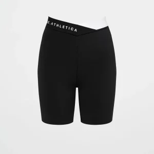 Best Sale Aje ATHLETICA Mid Cross Over Bike Shorts 607 Black/White