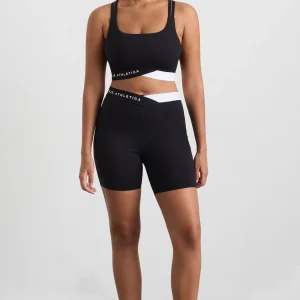 Best Sale Aje ATHLETICA Mid Cross Over Bike Shorts 607 Black/White