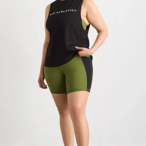 Sale Aje ATHLETICA Mid Length Bike Short 606 Evergreen Black