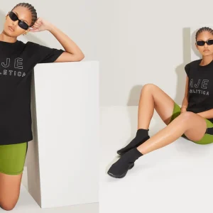 Sale Aje ATHLETICA Mid Length Bike Short 606 Evergreen Black