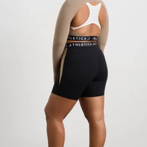 Best Aje ATHLETICA Mid Length Logo Bike Short 250 Black/Dune