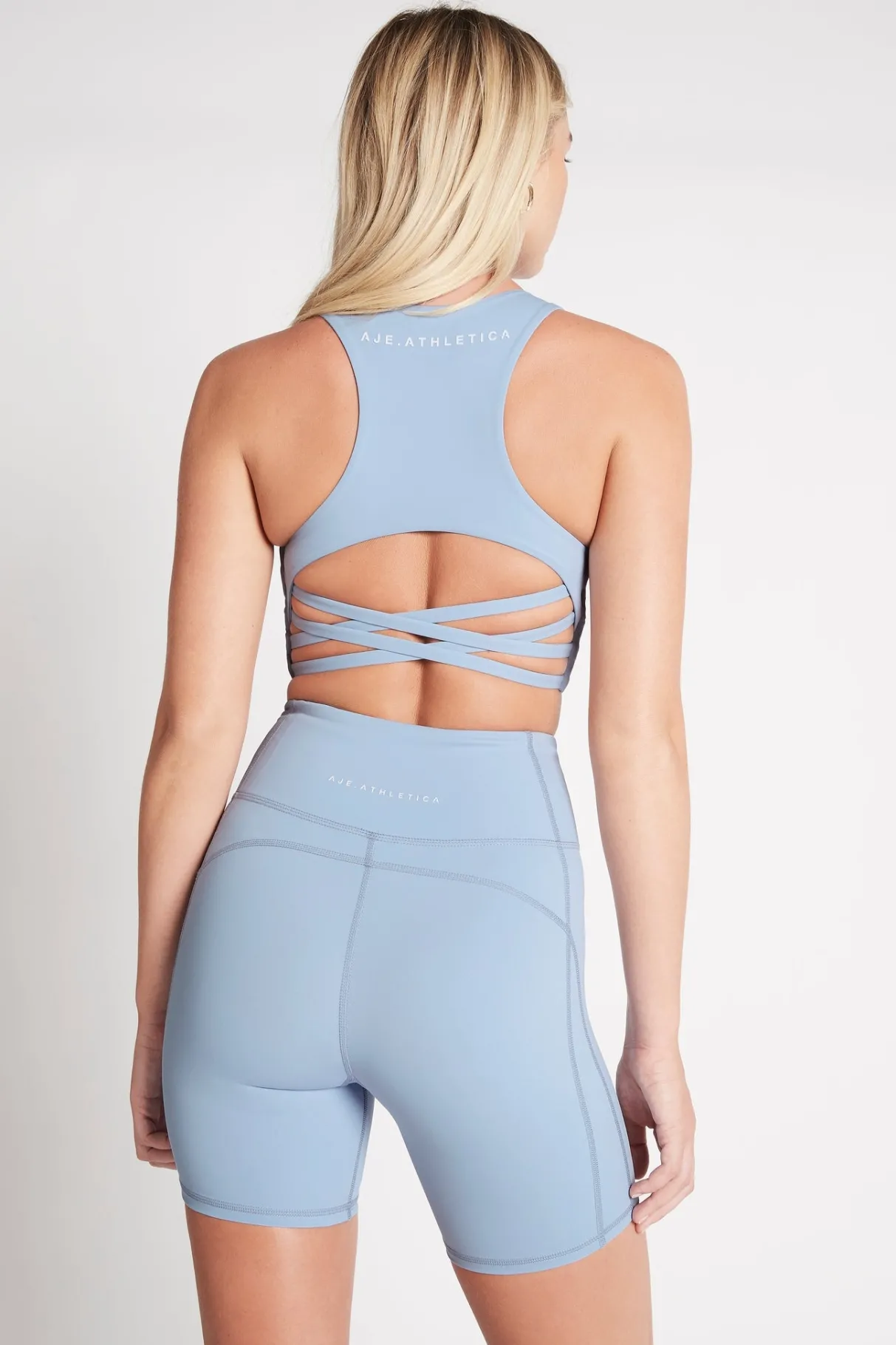 mid_length_logo_bike_short__4.webp Cheap Aje ATHLETICA Mid Length Logo Bike Short 612 Steel Blue