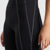 New Aje ATHLETICA Mid Length Panel Shorts 615 Black