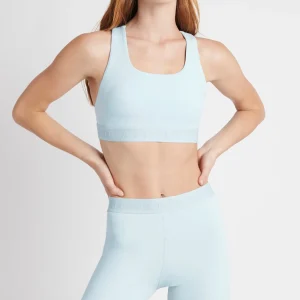 Fashion Aje ATHLETICA Mid Rise Logotape Shorts 607 Ice Blue
