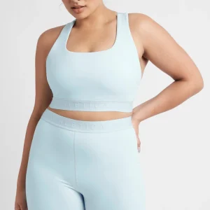 Fashion Aje ATHLETICA Mid Rise Logotape Shorts 607 Ice Blue