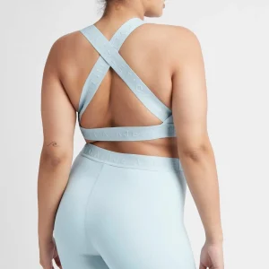 Fashion Aje ATHLETICA Mid Rise Logotape Shorts 607 Ice Blue