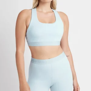 Fashion Aje ATHLETICA Mid Rise Logotape Shorts 607 Ice Blue