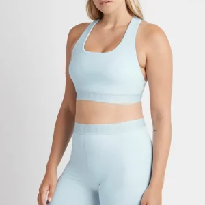 Fashion Aje ATHLETICA Mid Rise Logotape Shorts 607 Ice Blue