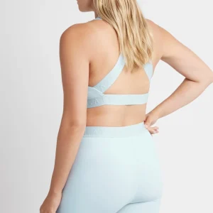 Fashion Aje ATHLETICA Mid Rise Logotape Shorts 607 Ice Blue