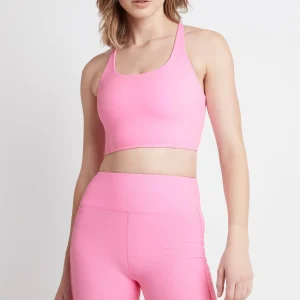 Outlet Aje ATHLETICA Mid-Rise Logo Bike Shorts 610 Dahlia Pink