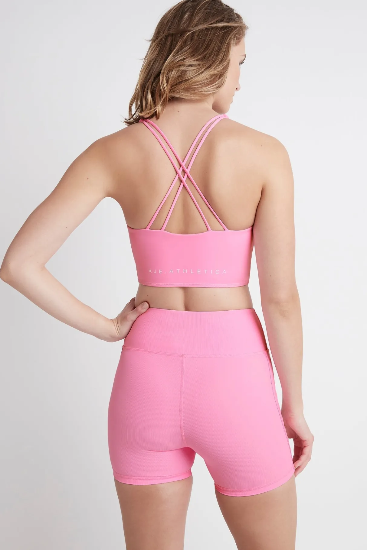 midrise_logo_bike_shorts__4.webp Outlet Aje ATHLETICA Mid-Rise Logo Bike Shorts 610 Dahlia Pink