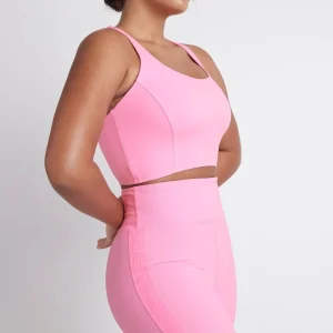 Outlet Aje ATHLETICA Mid-Rise Logo Bike Shorts 610 Dahlia Pink