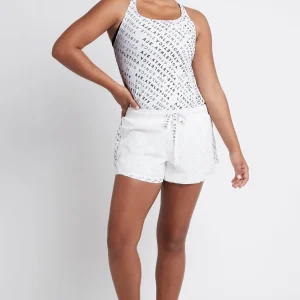 Best Aje ATHLETICA Monogram Logo Running Short 602 White/Forest Green