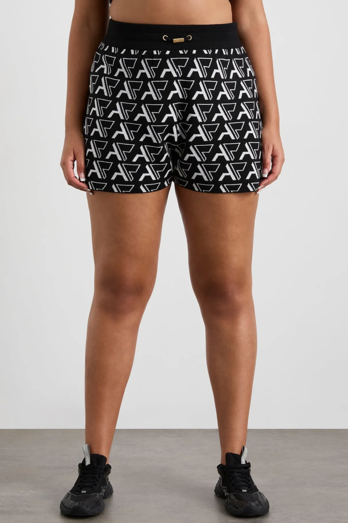 monogram_shorts__11.webp Hot Aje ATHLETICA Monogram Shorts 640 Monogram Intarsia