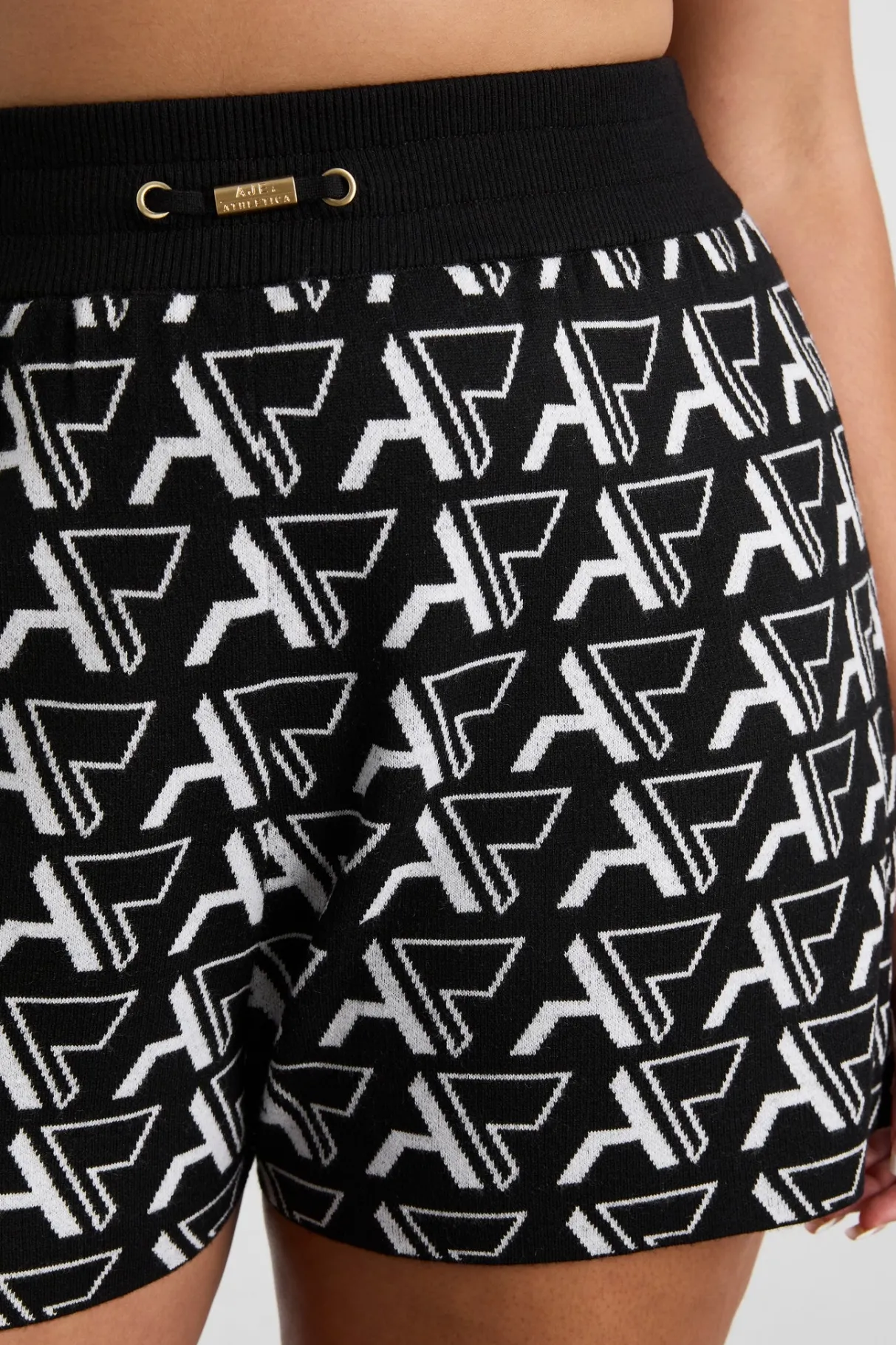 monogram_shorts__12.webp Hot Aje ATHLETICA Monogram Shorts 640 Monogram Intarsia